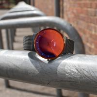  Pylo Slate Red Erkek Saat – Ultra İnce Mesh Çelik
