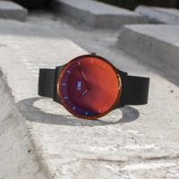  Pylo Slate Red Erkek Saat – Ultra İnce Mesh Çelik