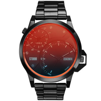 Avalonic Slate Red Erkek Saat – Dual Time & Lazer Cam