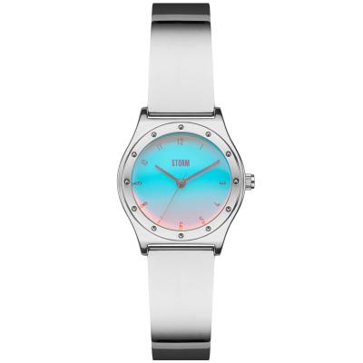 Marlena Lazer Aqua Kadın Saat – İridesan Cam & Çelik Bangle Tasarım