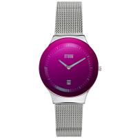 Mini Sotec Lazer Purple Kadın Saat – Mesh Kordon & İridesan Cam
