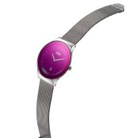 Mini Sotec Lazer Purple Kadın Saat – Mesh Kordon & İridesan Cam