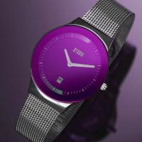 Mini Sotec Lazer Purple Kadın Saat – Mesh Kordon & İridesan Cam