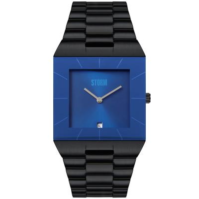 Omari Grand Slate Blue Erkek Saat – Kare Kadran & Ion Kaplama