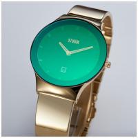 Ostele Gold Lazer Green Kadın Saat – Oversized Kristal Detaylı