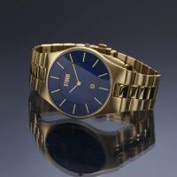 Slim-X XL Lazer Blue Gold Erkek Saat – Ultra İnce 50M