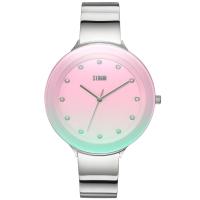 Ostele Lazer Pink Kadın Saat – Oversized Kristal Detaylı