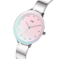 Ostele Lazer Pink Kadın Saat – Oversized Kristal Detaylı