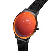  Pylo Slate Red Erkek Saat – Ultra İnce Mesh Çelik