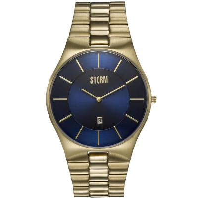 Slim-X XL Lazer Blue Gold Erkek Saat – Ultra İnce 50M