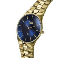 Slim-X XL Lazer Blue Gold Erkek Saat – Ultra İnce 50M